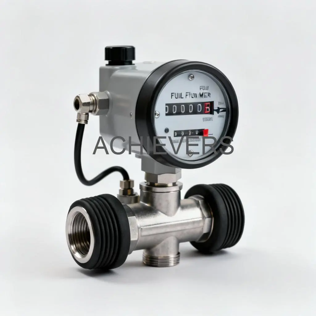 Close-up of Fuel Flow Meter showing internal mechanism for high-viscosity oils