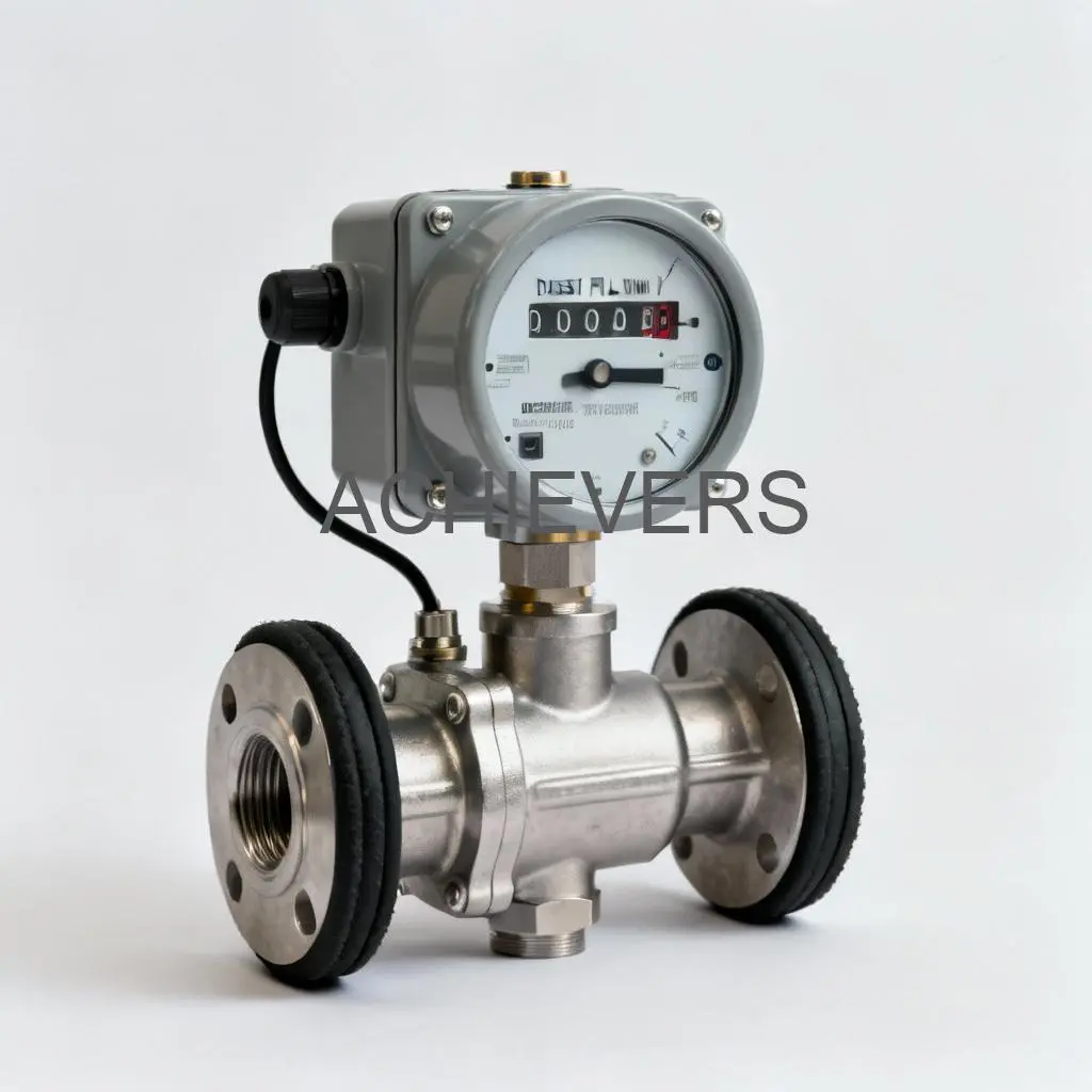 Close-up of Diesel Flow Meter showing the rugged housing and mechanical register designed for harsh industrial environments