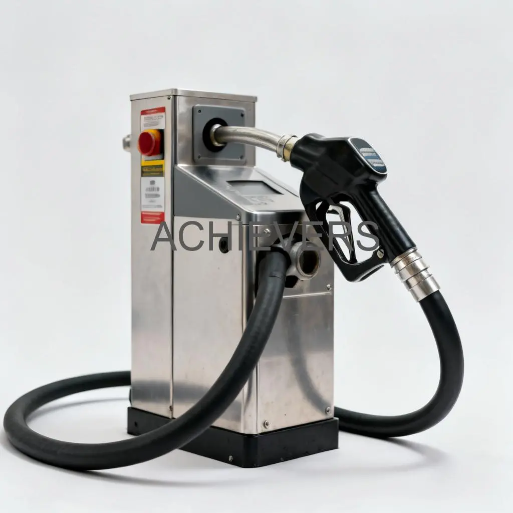 Close-up of a heavy-duty Fuel Dispenser showing the nozzle, digital display, and sturdy industrial housing