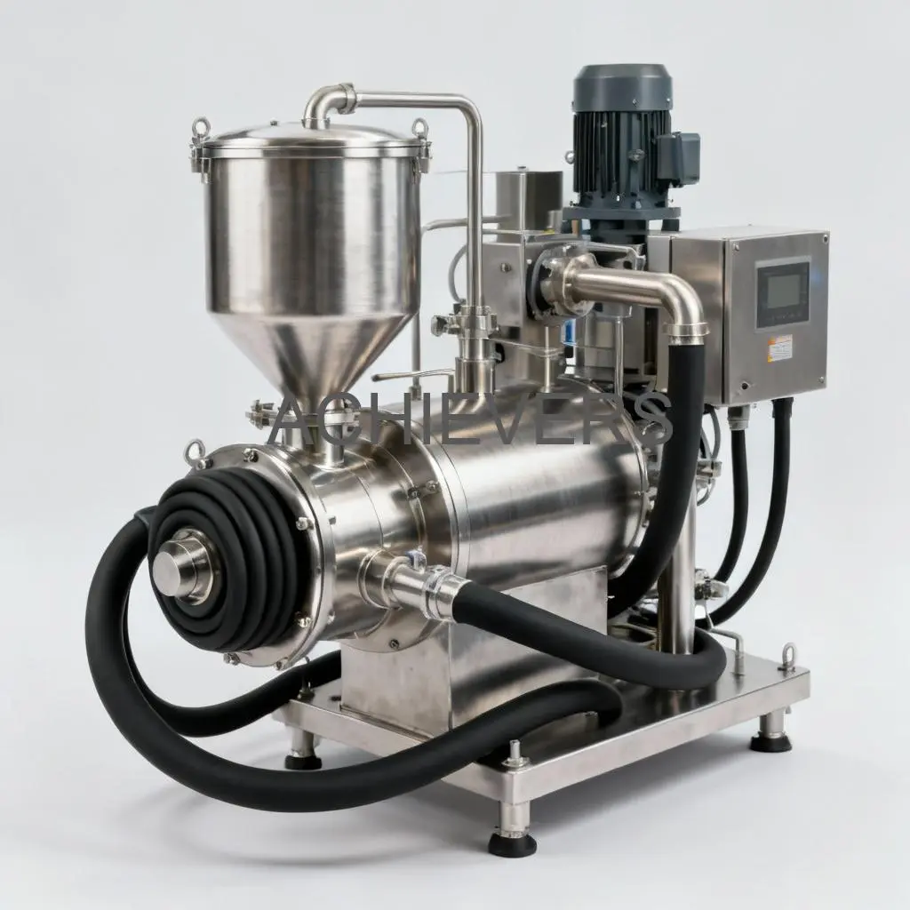 Close-up of Liquid Batching System controller and flow meter assembly designed for industrial fluid handling