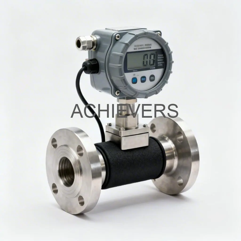 Close-up of Fuel Flow Meter installed on a diesel dispensing skid showing flow mechanic and digital counter assembly