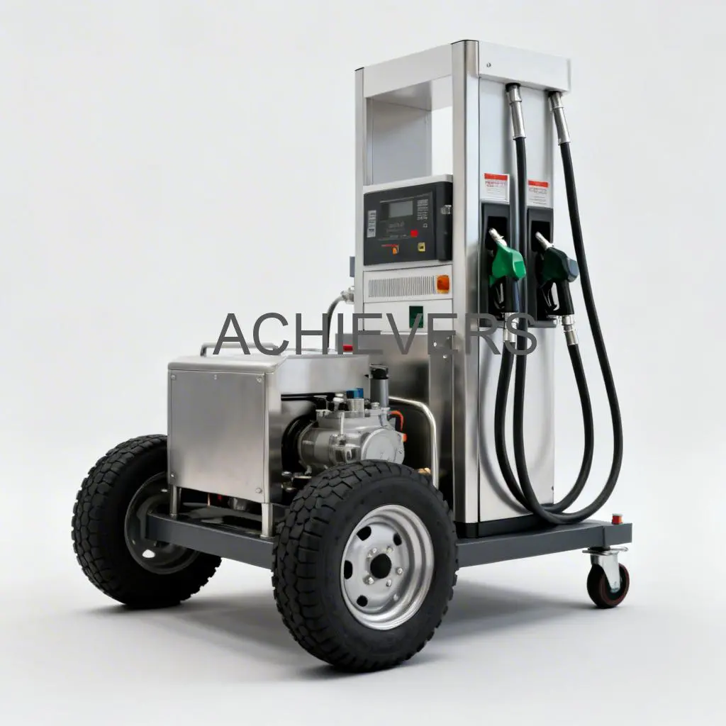 Internal components of a Mobile Fuel Dispenser including pump, meter, and filtration system mounted on a skid
