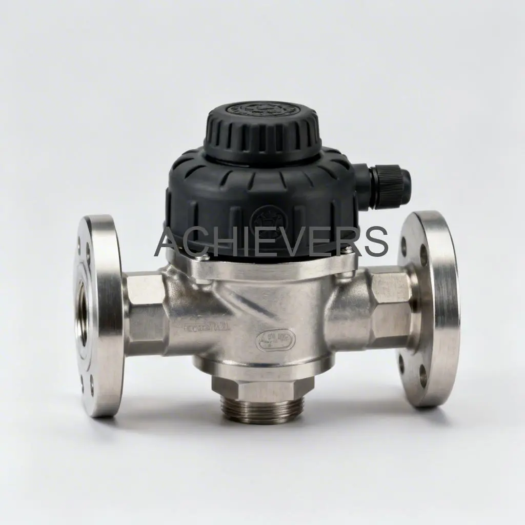 Close-up of Oil Flow Meters showing heavy-duty body construction suitable for viscous fluid measurement in industrial settings