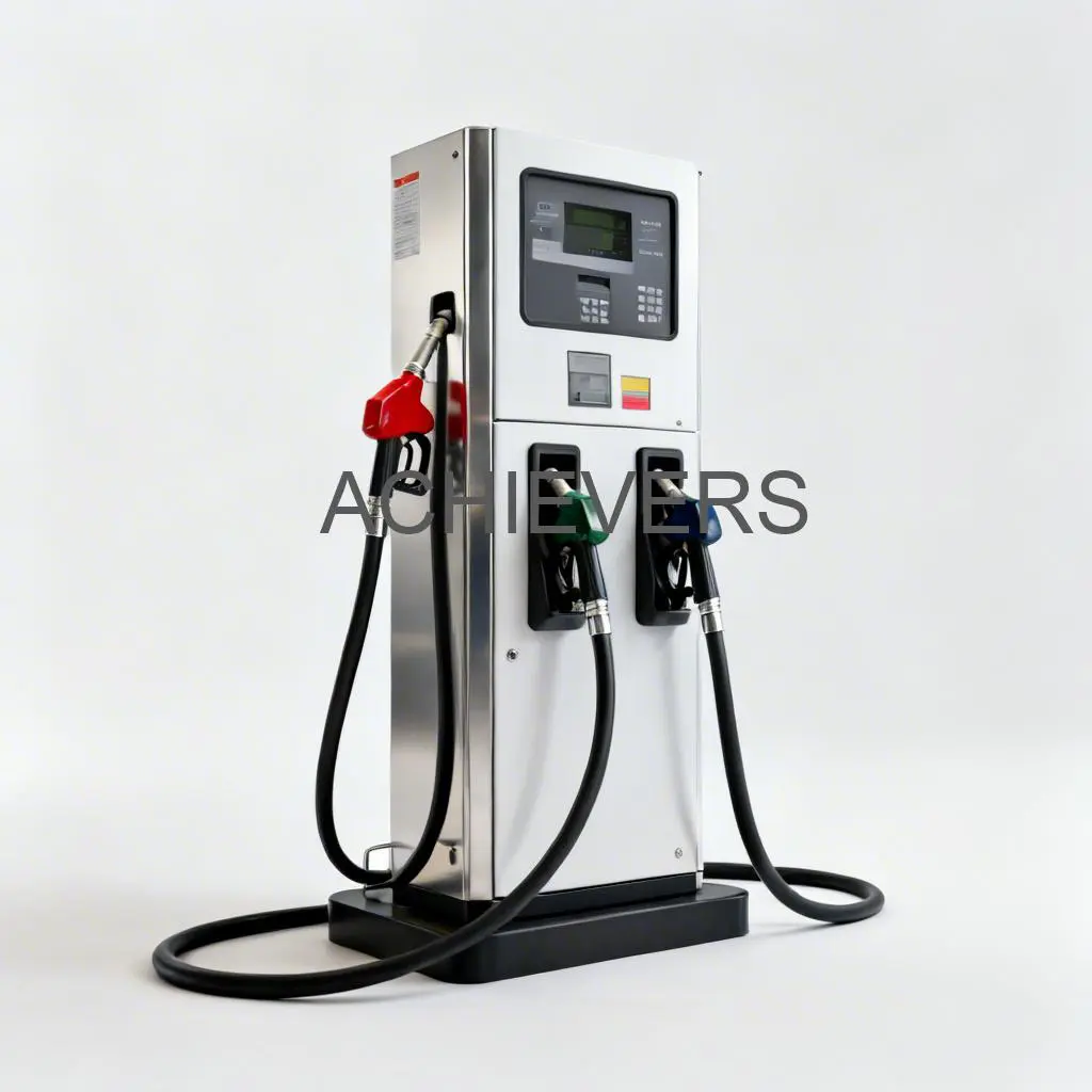 Detailed view of a Mobile Fuel Dispenser skid featuring a heavy-duty DC pump, high-precision flow meter, and auto-shutoff nozzle assembly