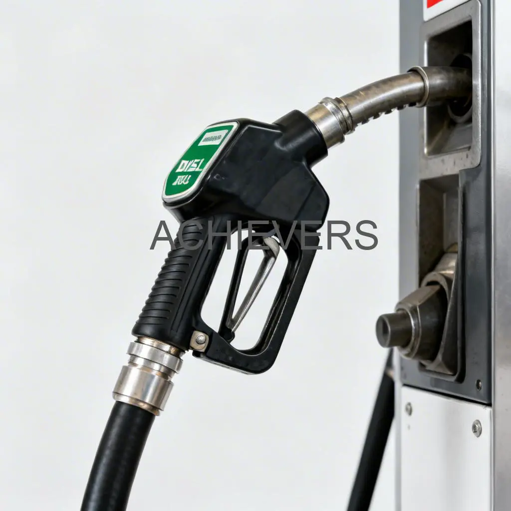 Heavy-duty Diesel Dispenser unit installed on a skid featuring a mechanical counter and high-flow nozzle