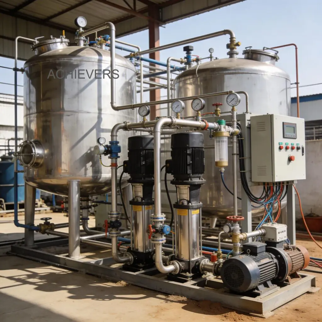 Turnkey liquid batching skid for diesel and lube oil installed at an industrial facility in India