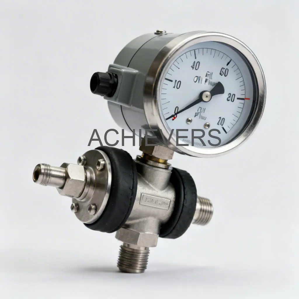 Close-up of Oil Flow Meters showing the mechanical counter and robust flange connections ready for installation