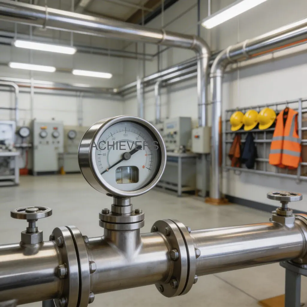 Diesel Flow Meter correctly installed and commissioned at an industrial plant