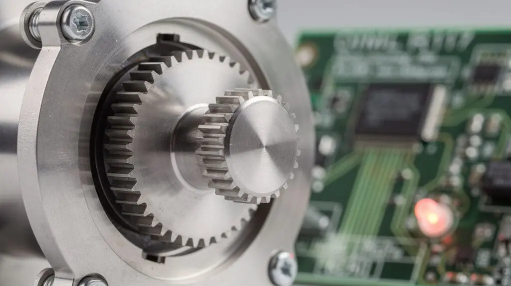 Internal positive displacement meter showing OIML R117 fuel dispenser accuracy components