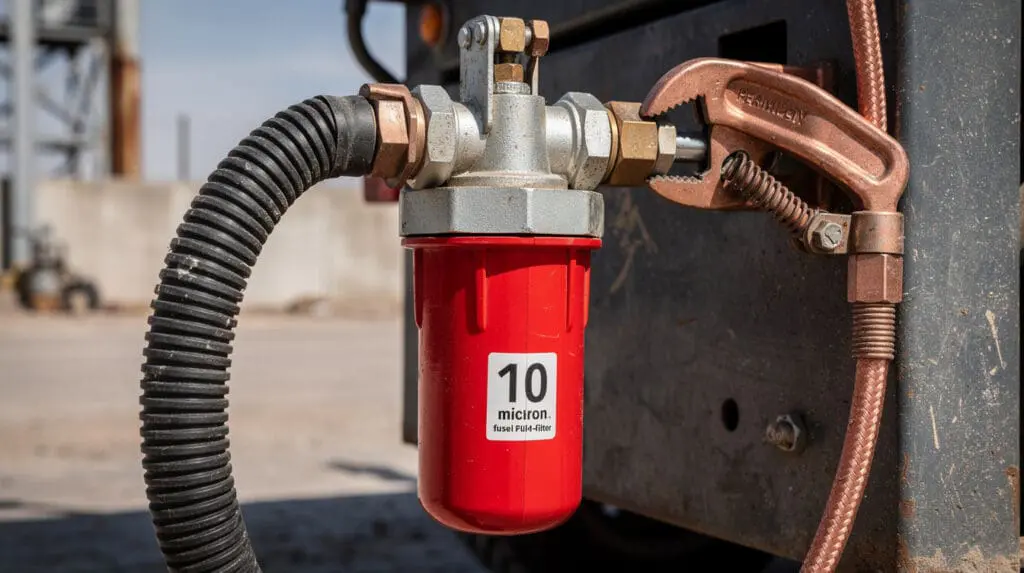 Proper filtration and grounding for BIS standards fuel dispensers