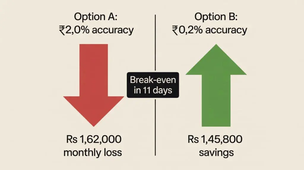ROI and TCO calculation for high accuracy diesel dispensers