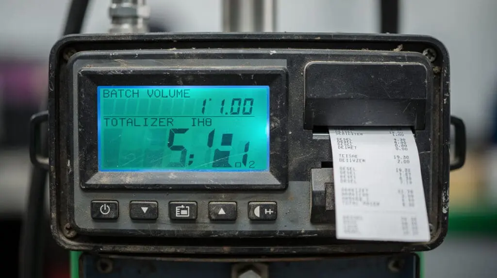 CE-204 mobile fuel dispenser digital interface and receipt printer