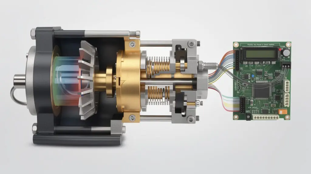Internal positive displacement meter and rotary vane pump of CE-206 dispenser