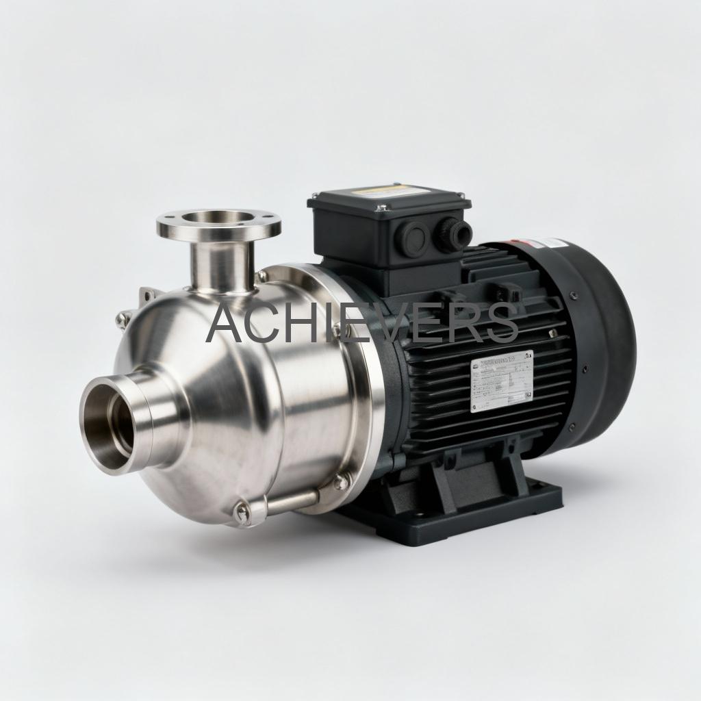 Close-up of SS Pumps showing the stainless steel housing and back pull-out design for easy maintenance