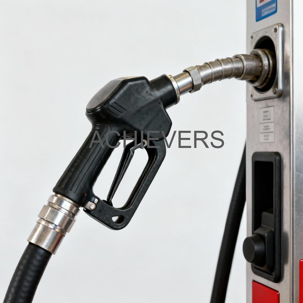 Close-up of Fuel Dispenser internal assembly showing the pumping unit, flow meter connection, and digital display interface