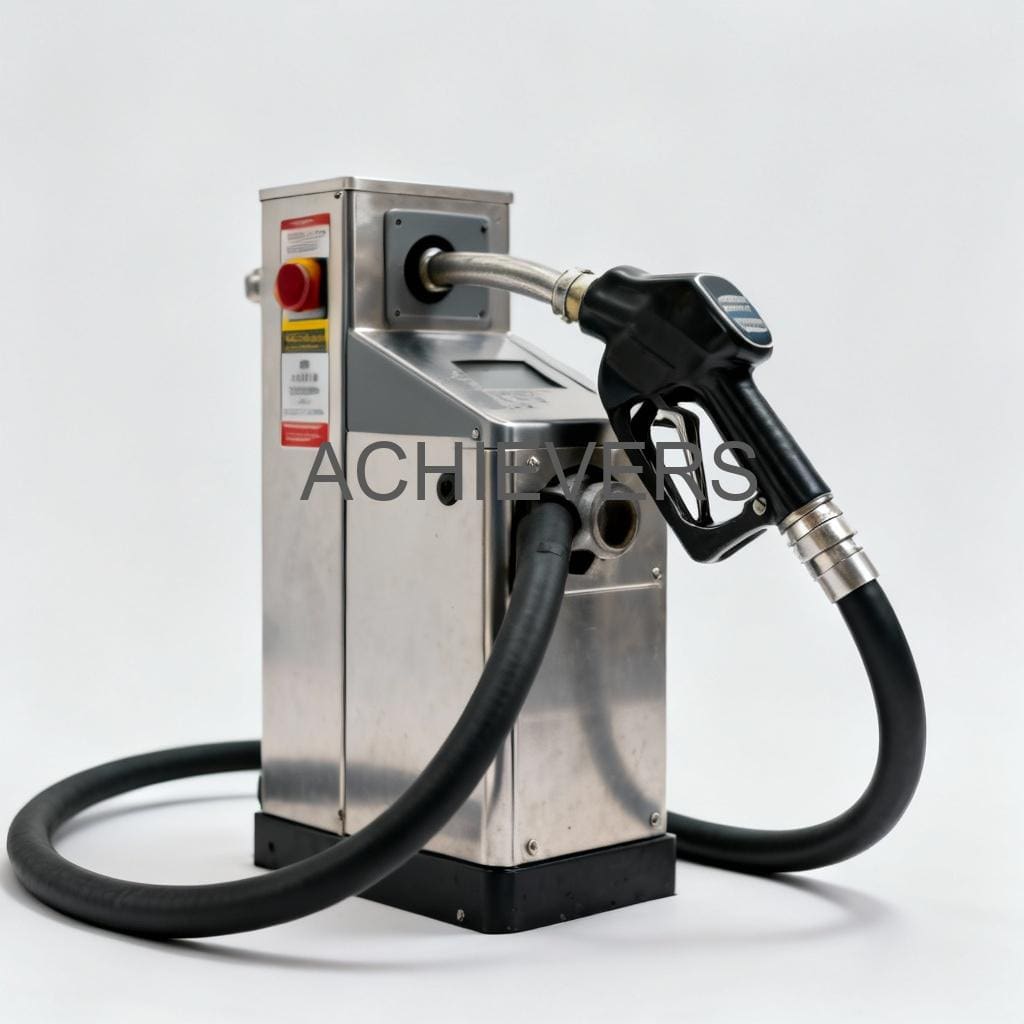 Close-up of a heavy-duty Fuel Dispenser showing the nozzle, digital display, and sturdy industrial housing