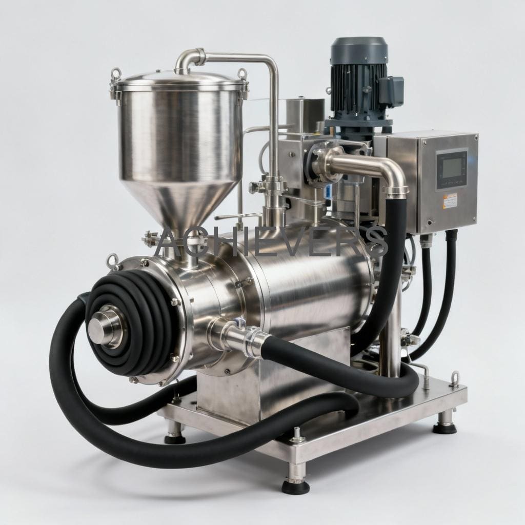 Close-up of Liquid Batching System controller and flow meter assembly designed for industrial fluid handling