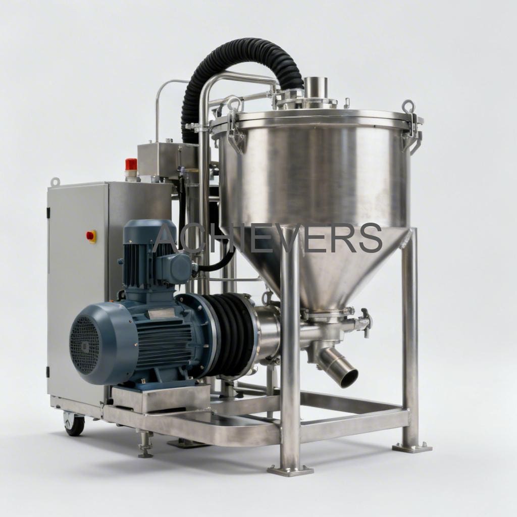 Close-up of Liquid Batching System controller interface mounted near a flow meter pipeline