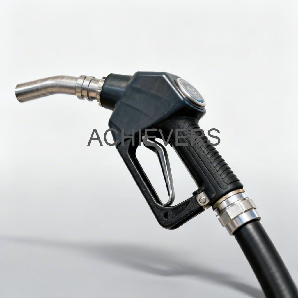 Close-up of Mobile Fuel Dispenser unit showing the mechanical flow meter readout, nozzle, and rugged metal casing