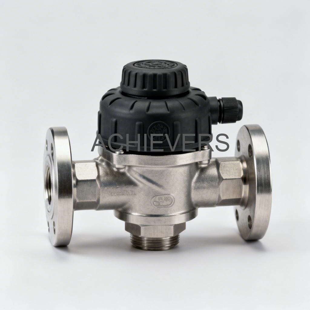 Close-up of Oil Flow Meters showing heavy-duty body construction suitable for viscous fluid measurement in industrial settings