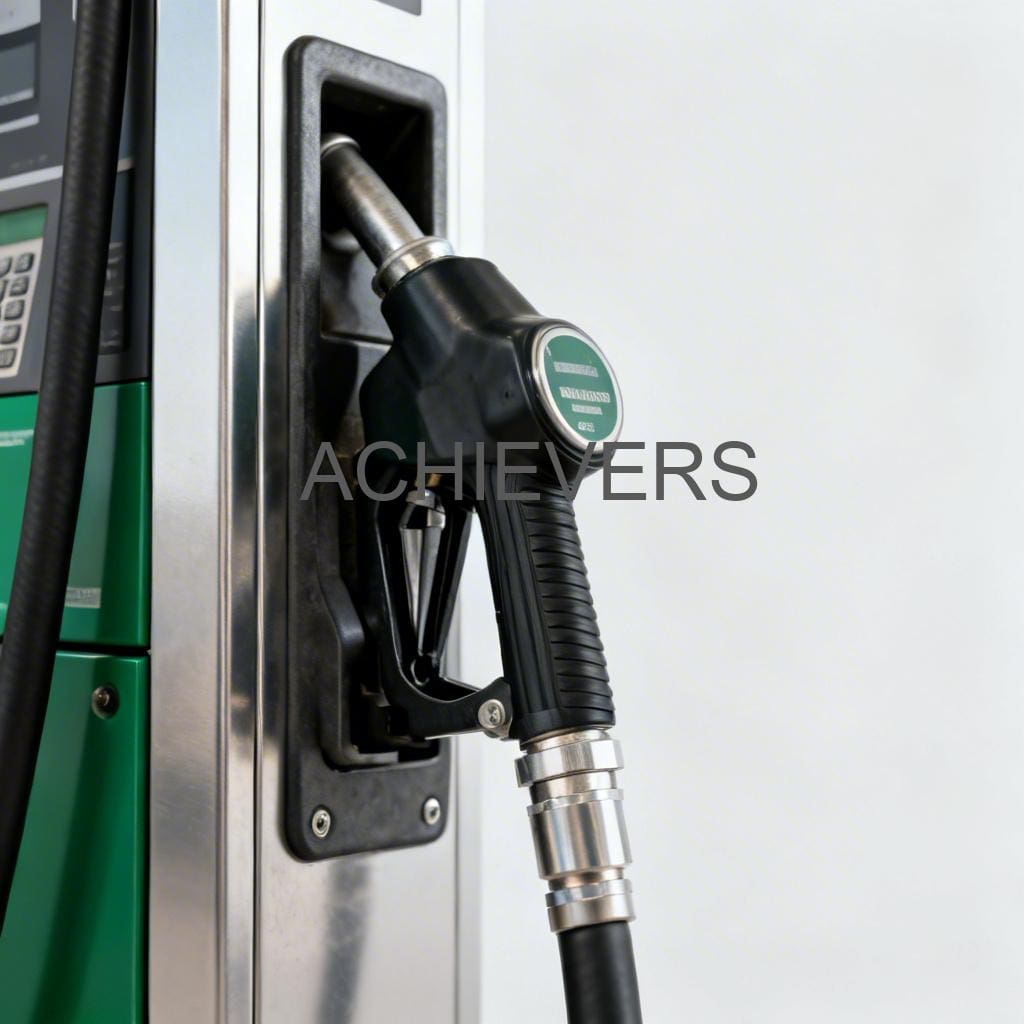 Close-up of a Diesel Dispenser installed on a rugged industrial skid showing the digital flow meter and auto-shutoff nozzle assembly