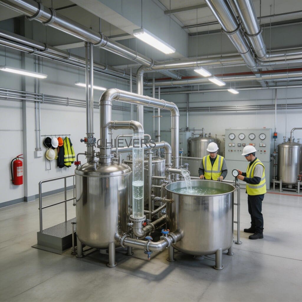 Liquid Batching System installed at an Indian industrial site with correct straight-run piping setup and inline filtration for accurate custody transfer