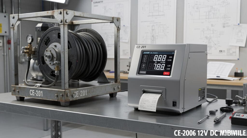 Comparison of heavy duty mechanical and digital mobile fuel dispenser skids